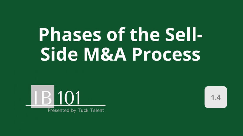 1.4 Phases of the Sell Side M&A Process